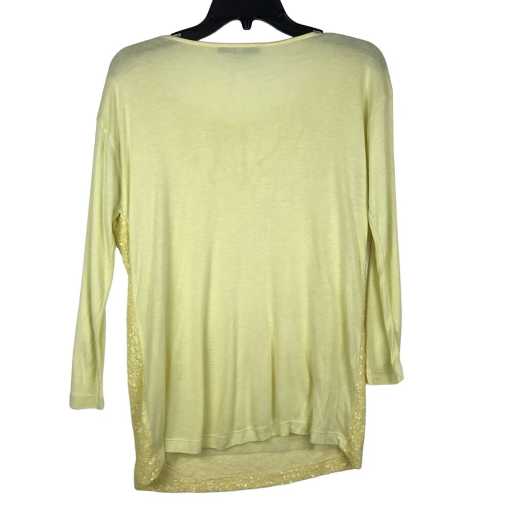 Antonio Melani  sequined blouse yellow Size S - Picture 3 of 9